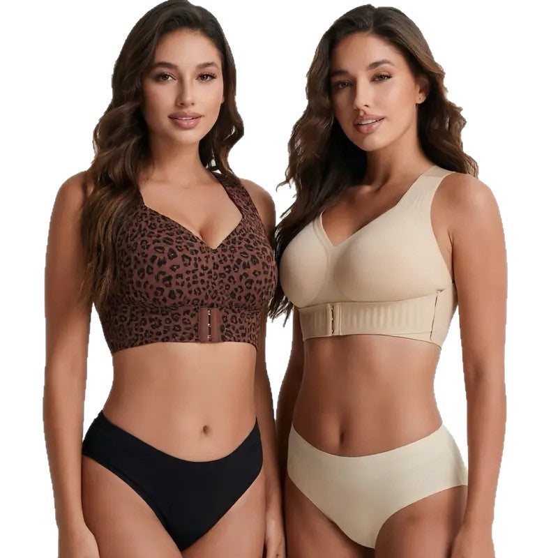 Women's Posture Correction Sports Bra, Jelly Pad Push Up Lifting Support, Breathable Anti-Sagging Plus Size Bra