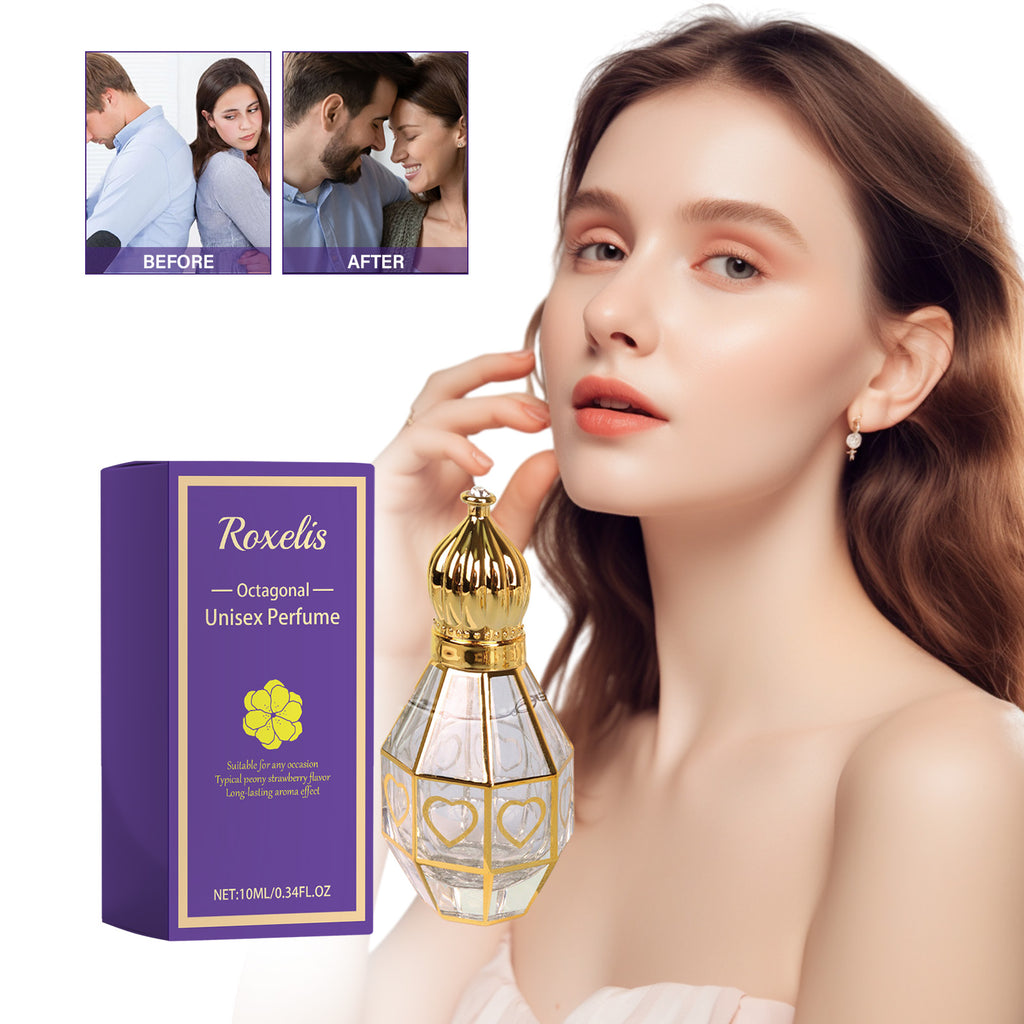 Octagonal Unisex Perfume, Fresh And Natural Niche Couple Dating Fragrance For Men And Women Lasting Fragrance