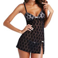 Women Summer Lace Sexy Lingerie V-neck Dress Nightwear Underwear Babydoll Sleepwear G-string Mini Dress D1