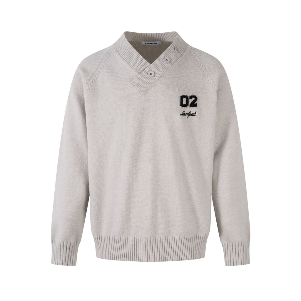 V-neck sweater base sweater