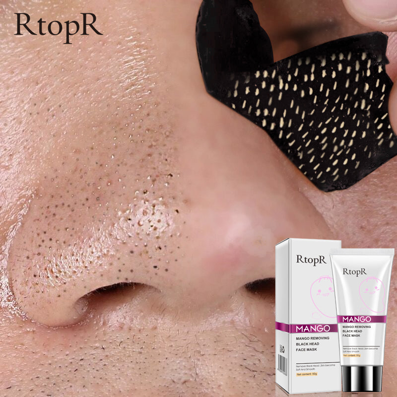 Mango Blackhead Remover Acne Treatment Nose Oil-control Mud Pore Strip Mask Whitening Cream Peel off Mask Nose Peel Skin Care
