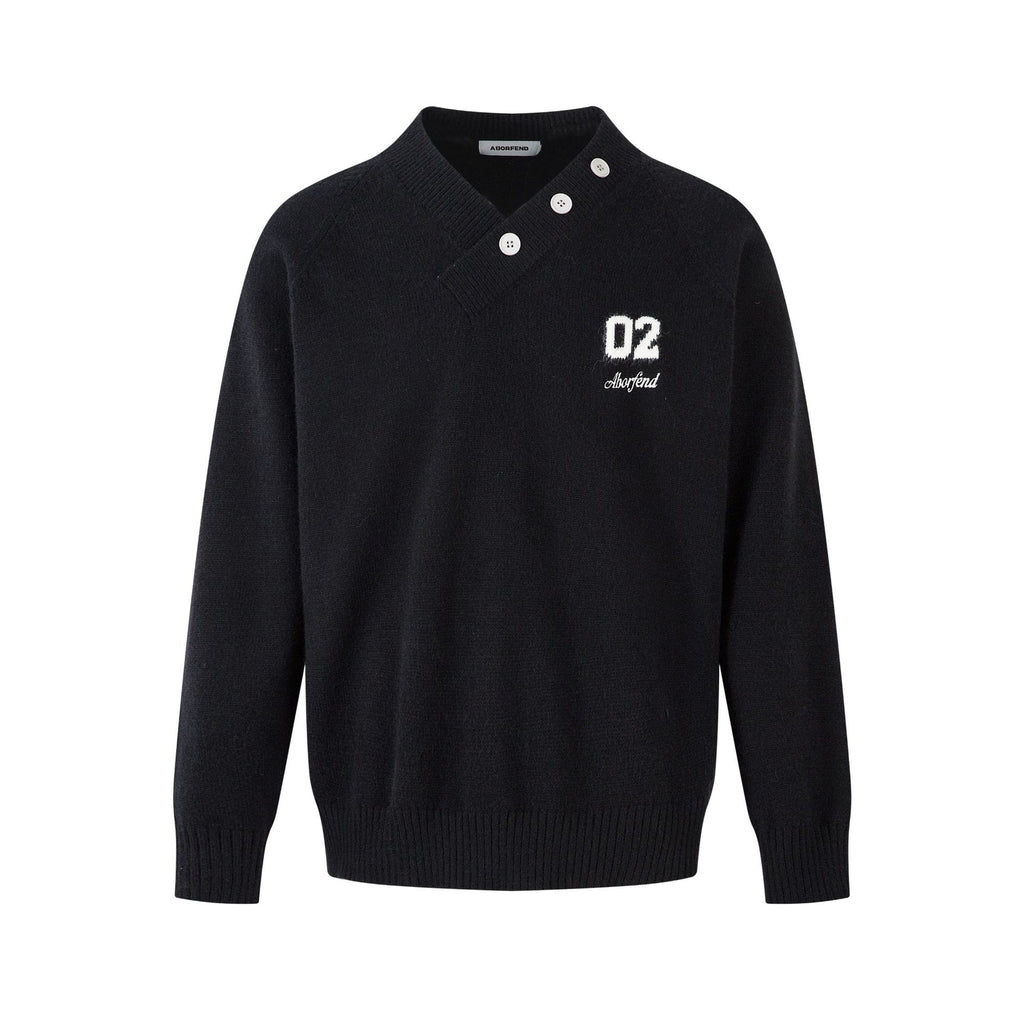 V-neck sweater base sweater