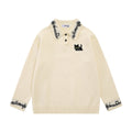 Music note jacquard sweater