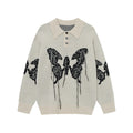 Collar tassel sweater base sweater