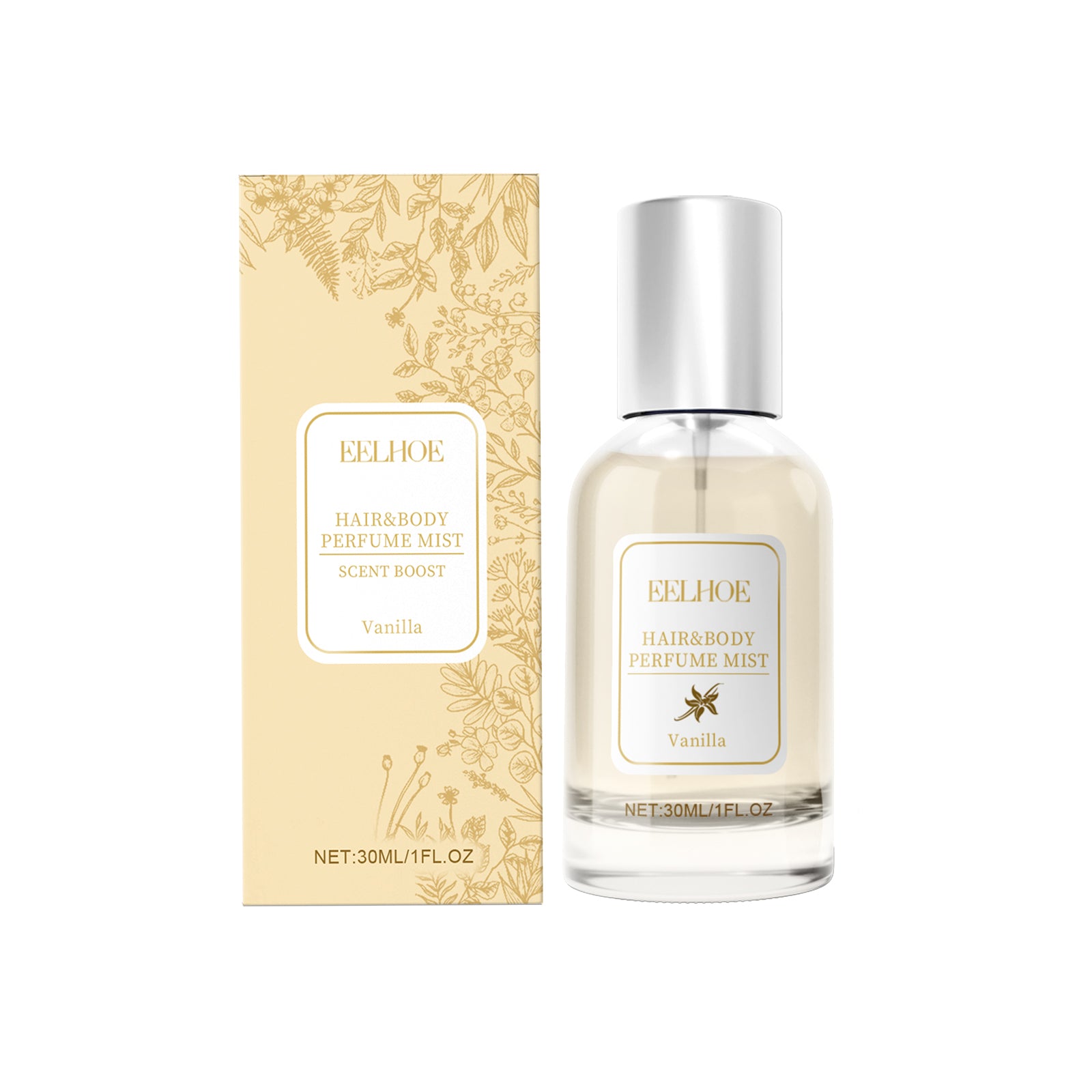Vanilla Body Hair Perfume Spray Long-Lasting Light Fragrance Fresh Floral Fragrance Ladies Niche Perfume Spray