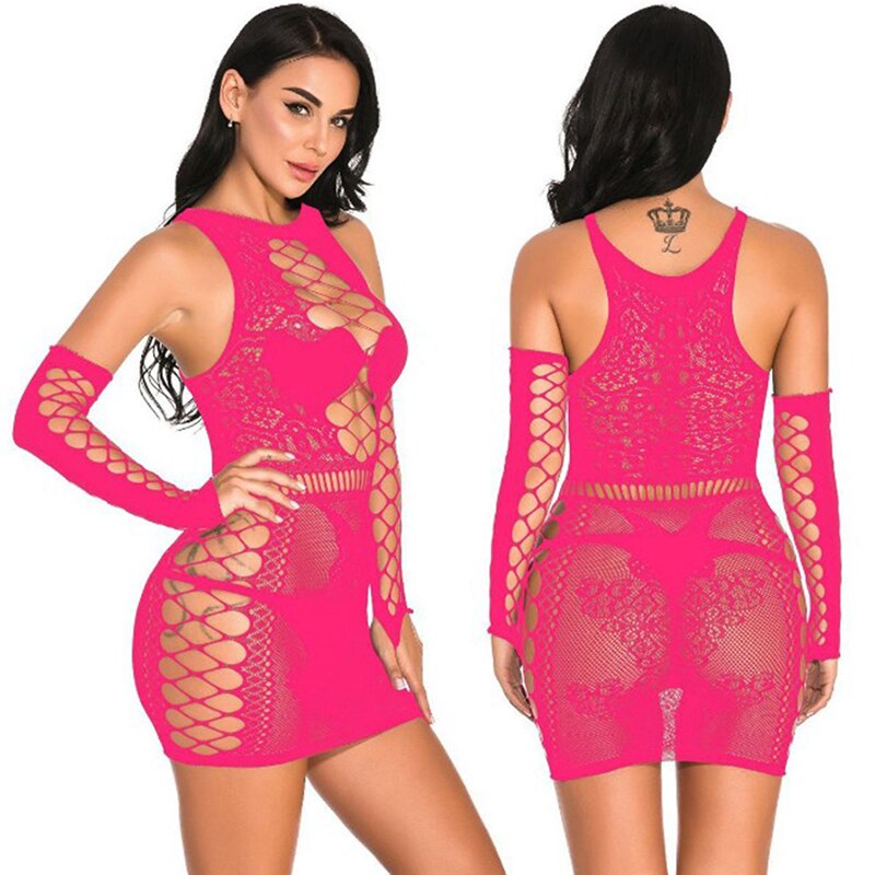 Women's Sexy Lingerie Erotic Babydoll Underwear Lace Nightdress Costumes Sleepwear Dress Oversize