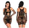 Sexy Lingerie Erotic Babydoll Underwear Women's Black Lace Nightdress Porno Costumes Sleepwear Dress Sexy Costumes