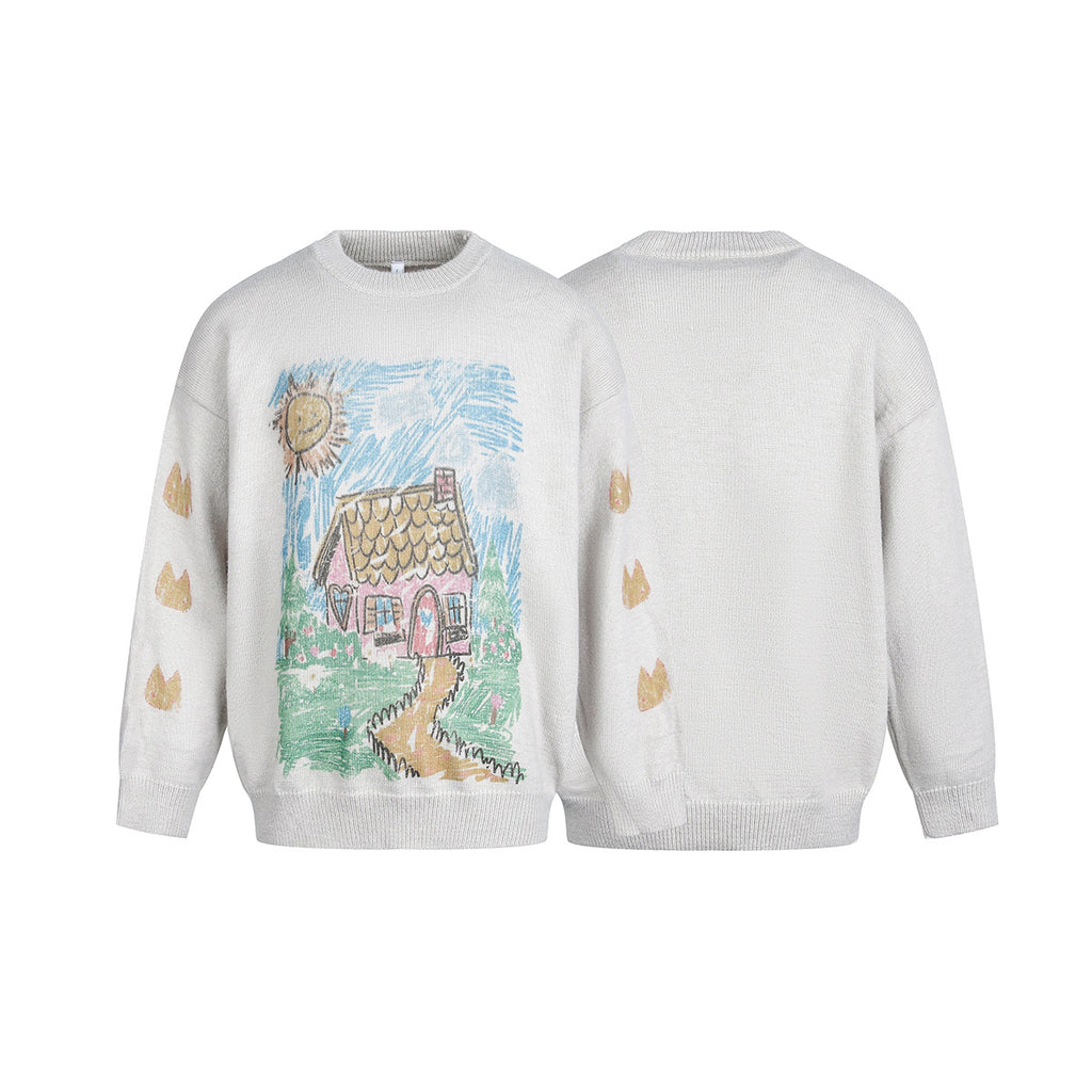 Graffiti sweater base sweater