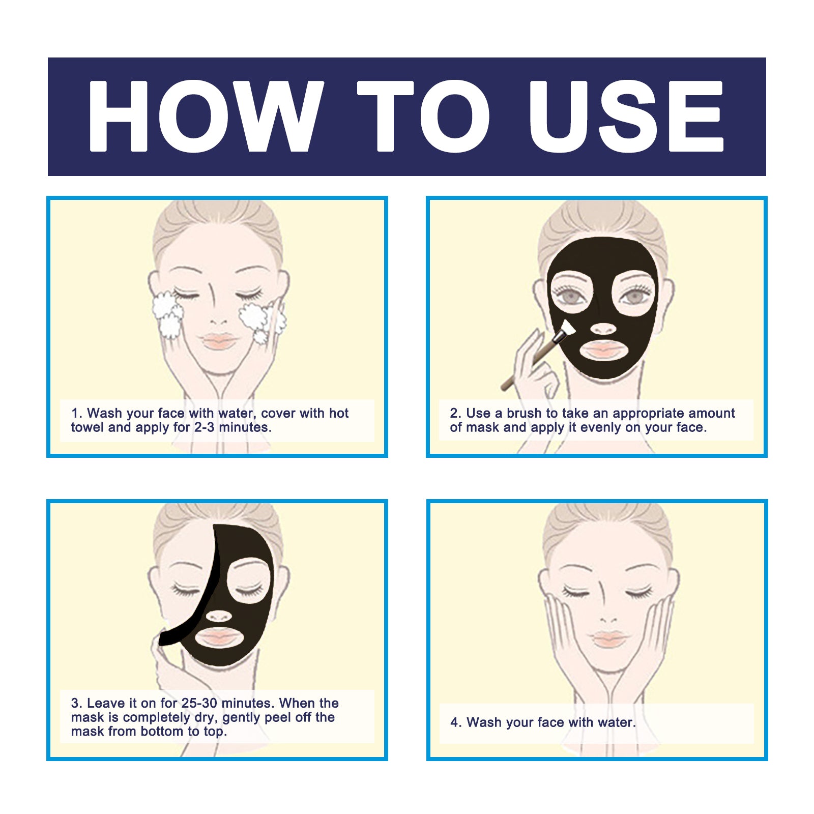 Space Galactic Black Peel Off Face Mask, Clean Blackheads Firming Pores Smooth The Skin Tear The Mask